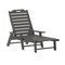 Merrick Lane Gaylord 3-Piece Adirondack Chairs/Table Set for Indoor/Outdoor Use with 2 Adjustable Lounge Chairs with Cup Holders and Folding Side Table